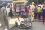Cha ôm thi thể con trai gào khóc giữa đường phố Sài Gòn sau va chạm với xe ben