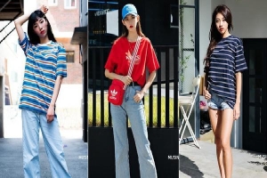 Street style ngập tràn áo phông đẹp hết nấc của giới trẻ Hàn tuần qua chứng minh đây luôn là item số 1 của mùa hè