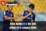 Clip: Bình Dương 5-1 Sài Gòn (Vòng 10 V-League 2018)